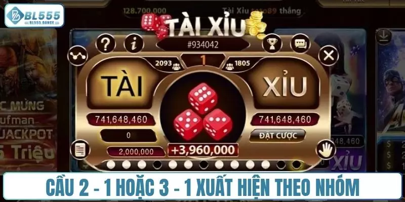 Cầu 2 - 1 hoặc 3 - 1 là mô hình xuất hiện theo nhóm