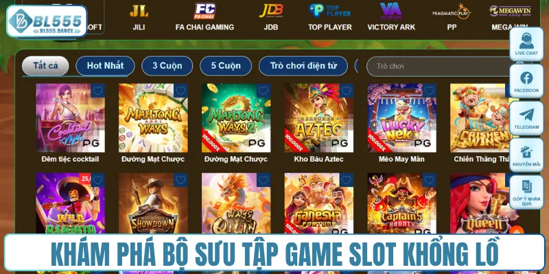Khám phá bộ sưu tập game slot khổng lồ
