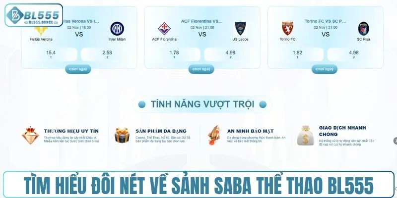 Tìm hiểu đôi nét về sảnh Saba thể thao BL555